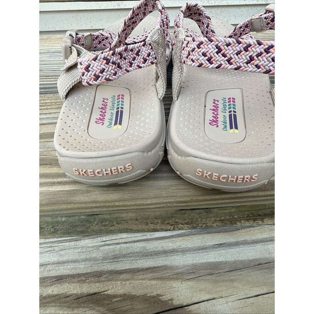 Skechers Women's Sandals Reggae Adore You Pink Size 8.5 - Picture 5 of 7